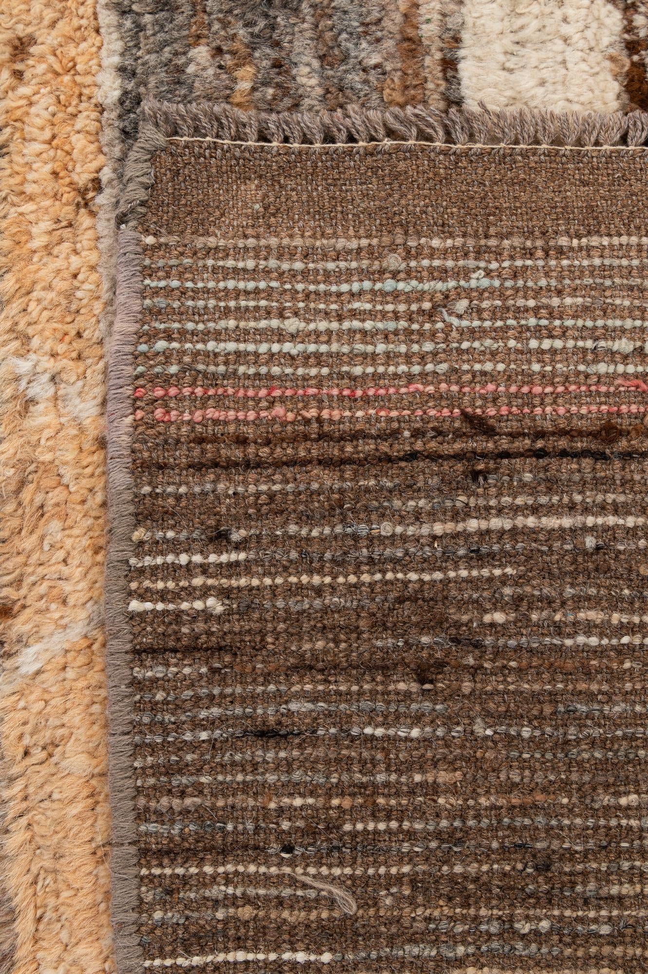 6' 6 x 9' 6 Hand Knotted Moroccan Wool Rug
