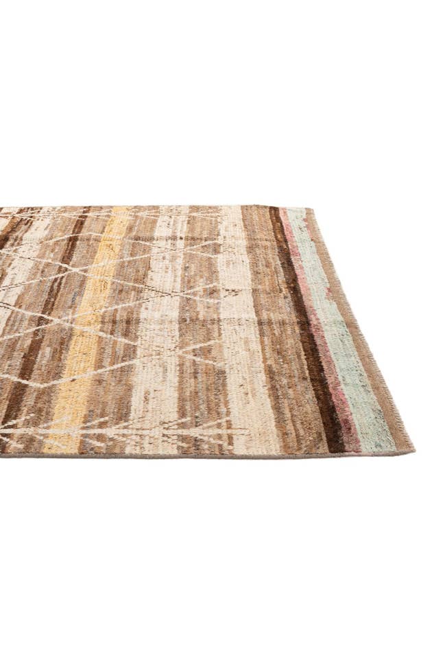 Detail image of 6' 5 x 9' 10 Hand Knotted Moroccan Wool Rug