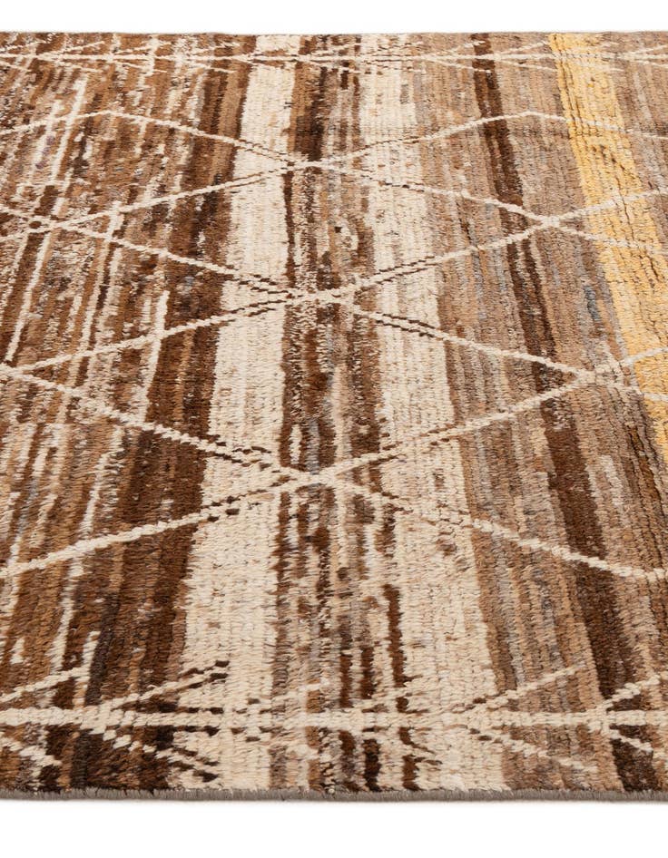 Detail image of 6' 5 x 9' 10  Hand Knotted Moroccan Wool Rug