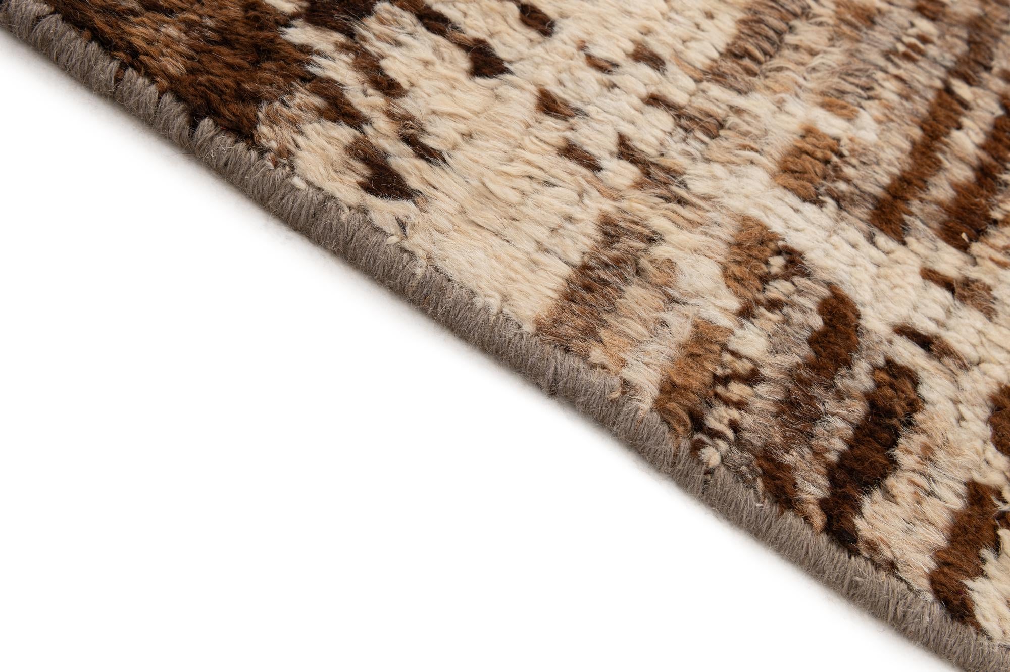 6' 5 x 9' 10 Hand Knotted Moroccan Wool Rug