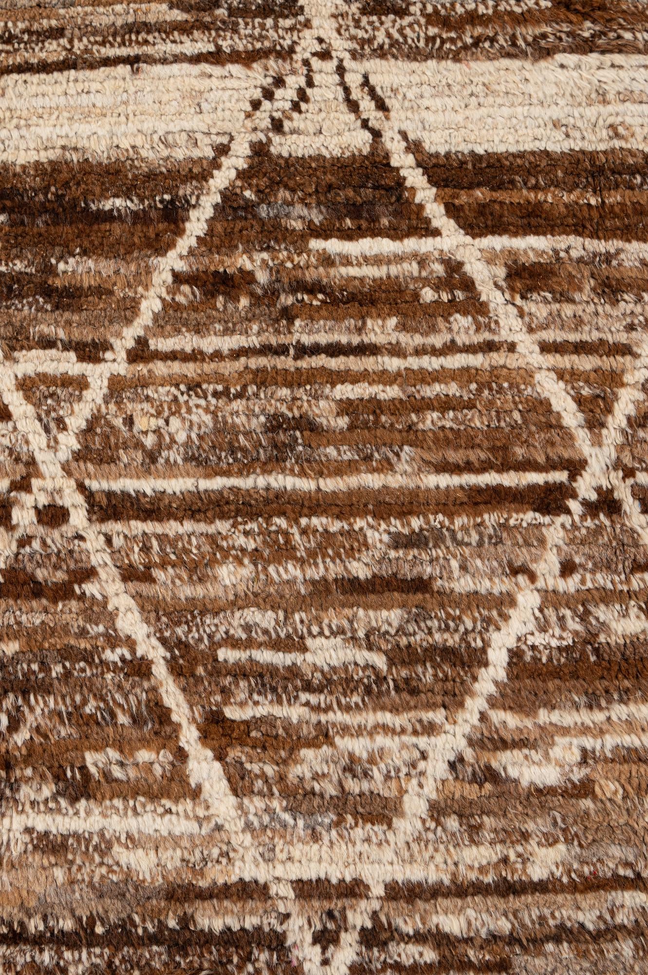 6' 5 x 9' 10 Hand Knotted Moroccan Wool Rug