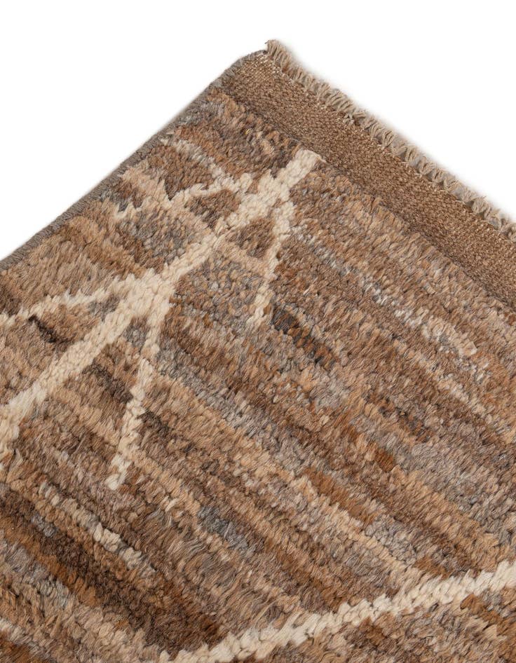 Detail image of 6' 5 x 9' 10  Hand Knotted Moroccan Wool Rug