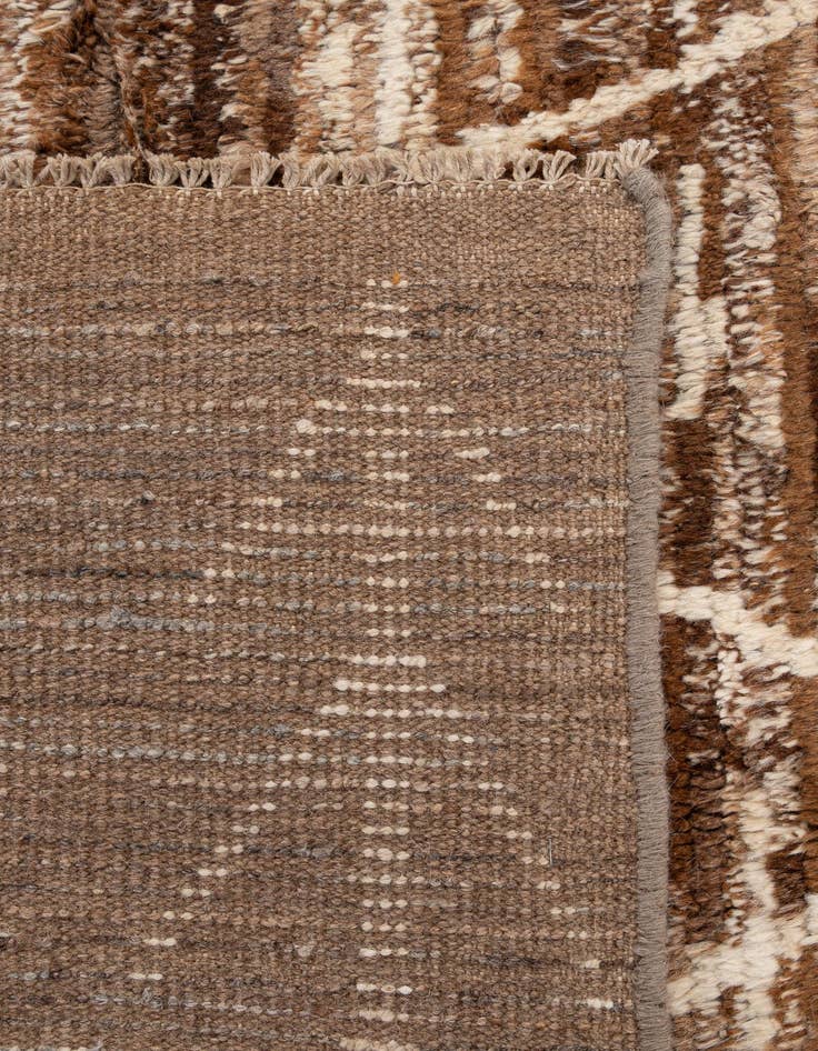 Detail image of 6' 5 x 9' 10  Hand Knotted Moroccan Wool Rug