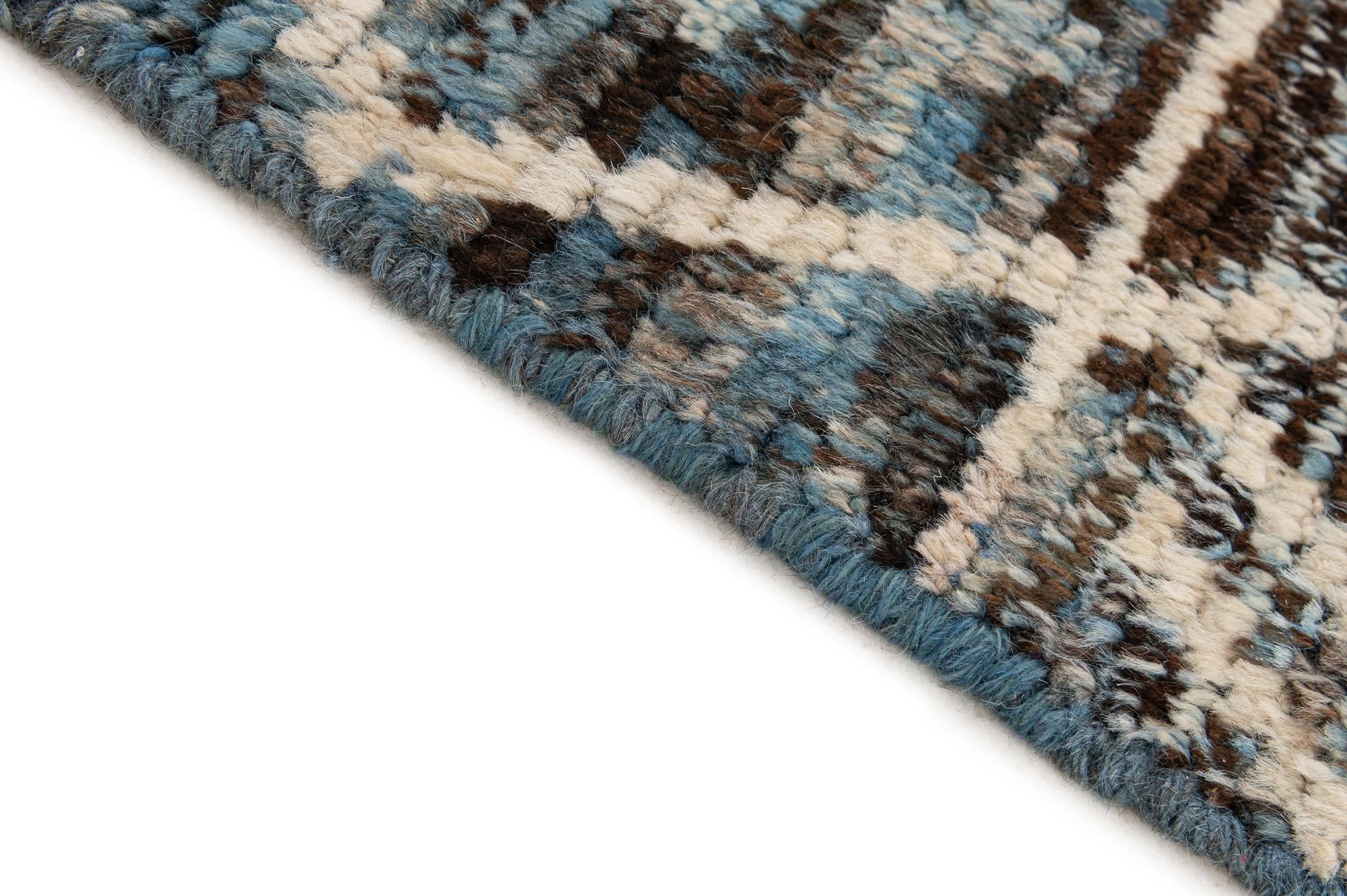 6' 4 x 9' 6 Hand Knotted Moroccan Wool Rug