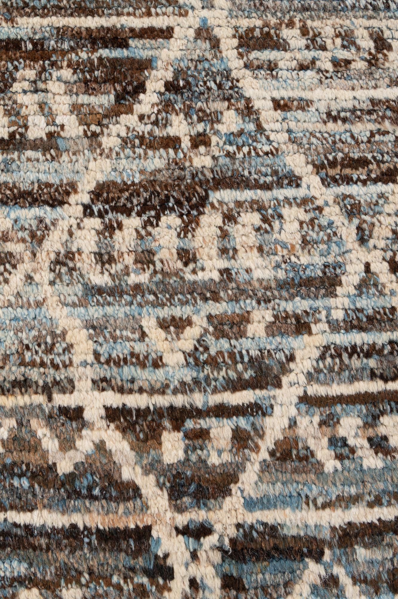6' 4 x 9' 6 Hand Knotted Moroccan Wool Rug