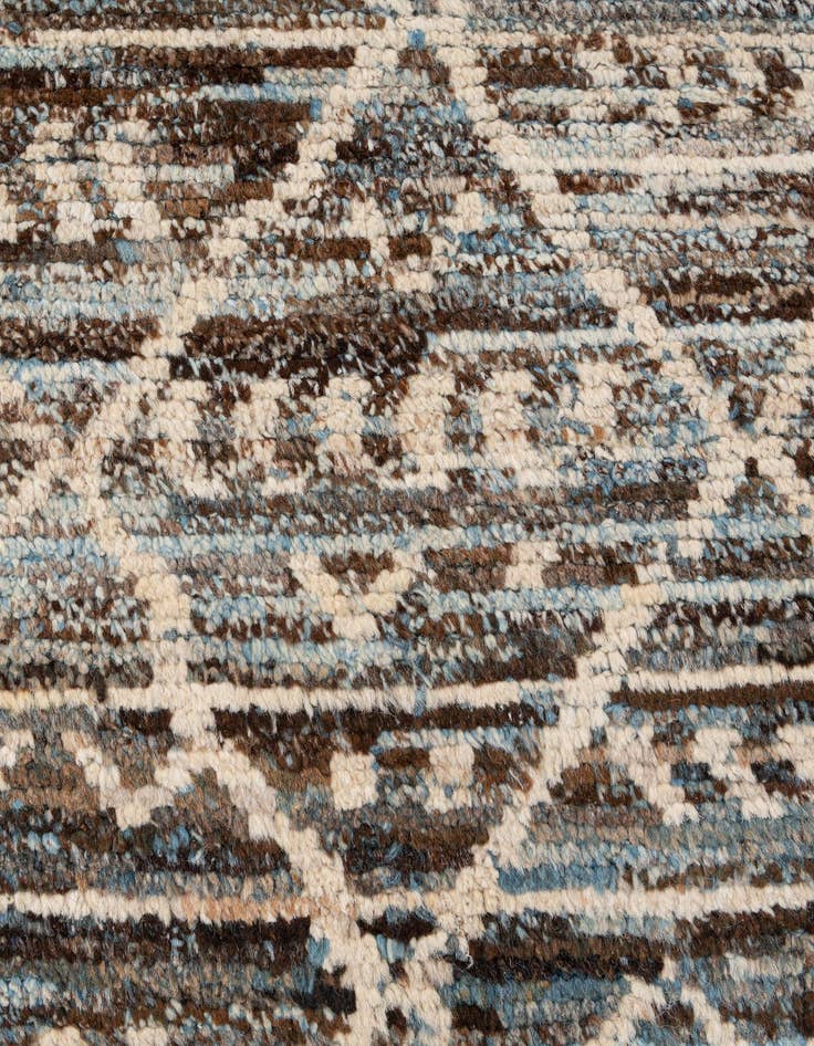 Detail image of 6' 4 x 9' 6  Hand Knotted Moroccan Wool Rug