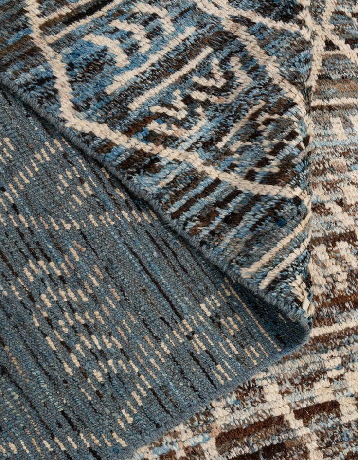 Detail image of 6' 4 x 9' 6  Hand Knotted Moroccan Wool Rug