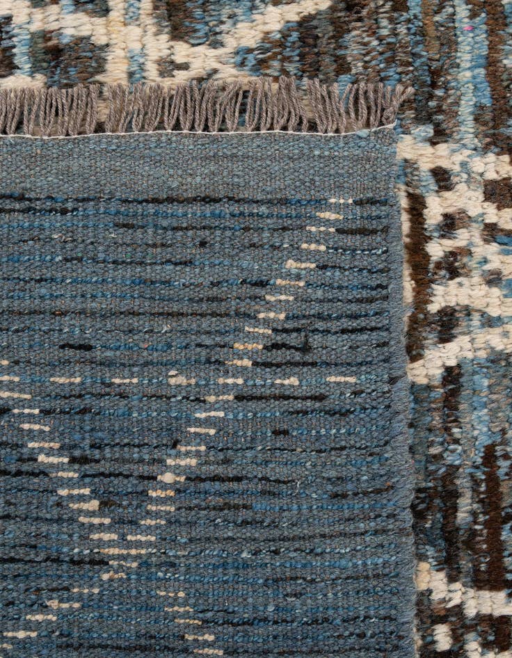 Detail image of 6' 4 x 9' 6  Hand Knotted Moroccan Wool Rug