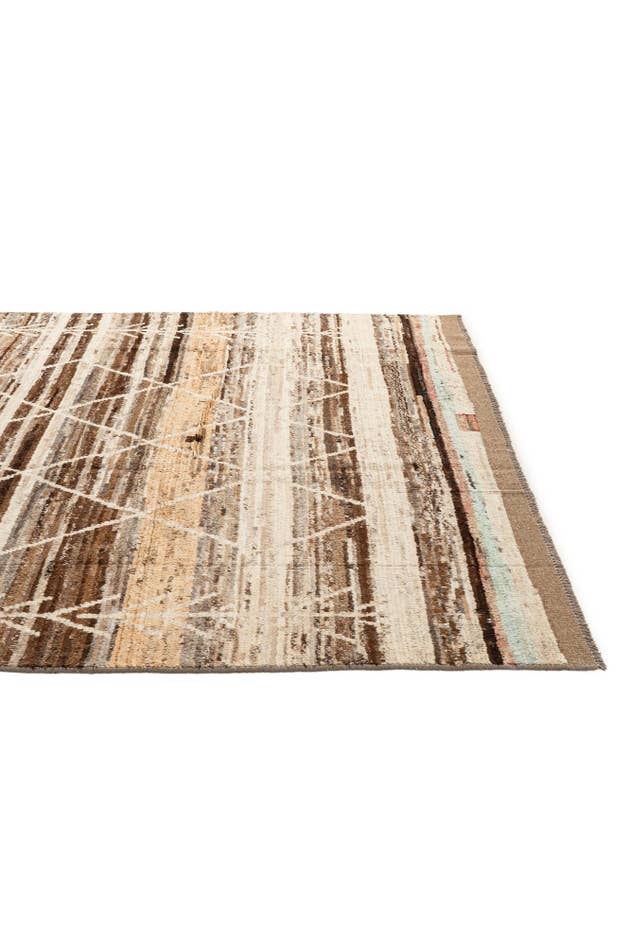 Detail image of 6' 5 x 9' 9 Hand Knotted Moroccan Wool Rug