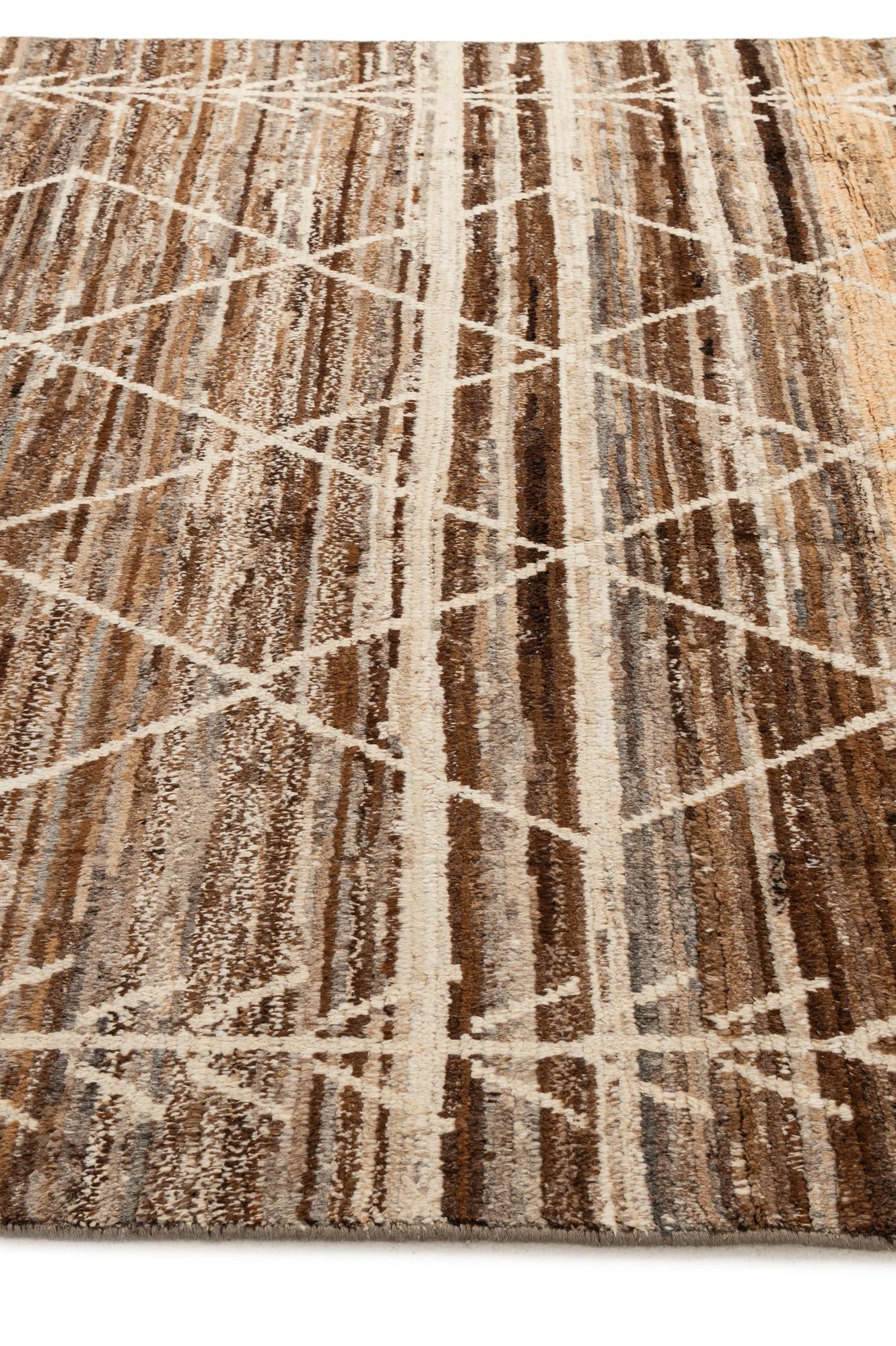 6' 5 x 9' 9 Hand Knotted Moroccan Wool Rug