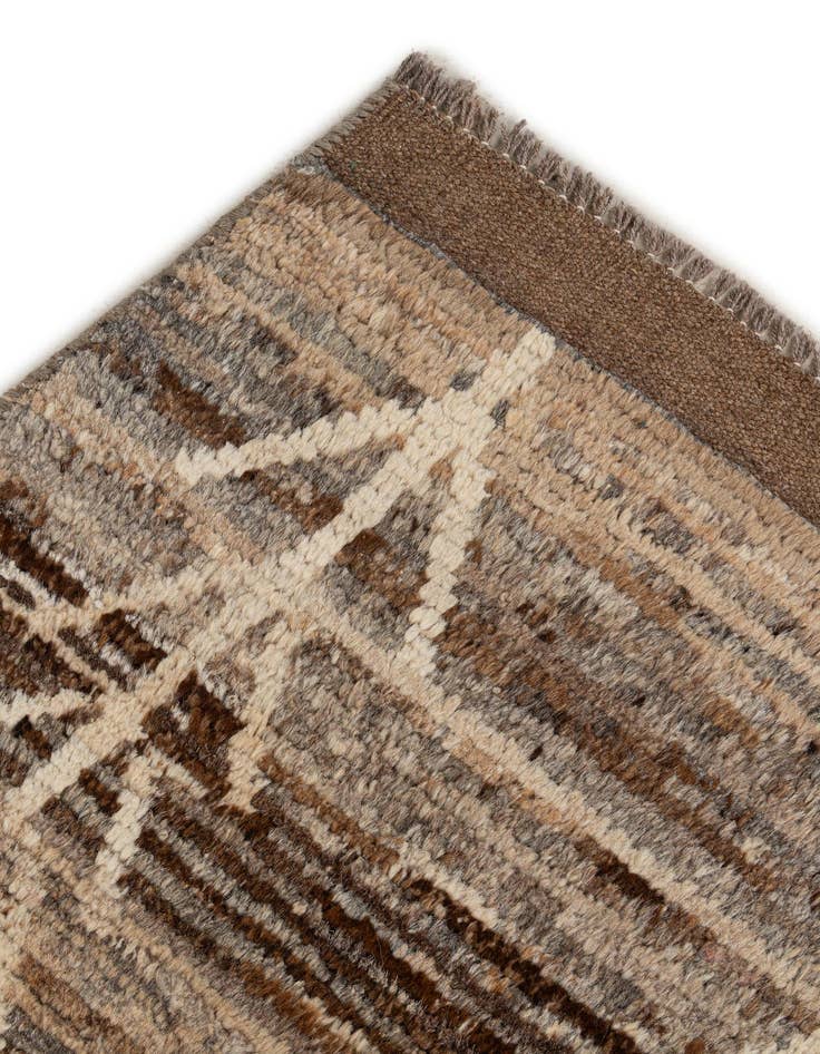 Detail image of 6' 5 x 9' 9  Hand Knotted Moroccan Wool Rug