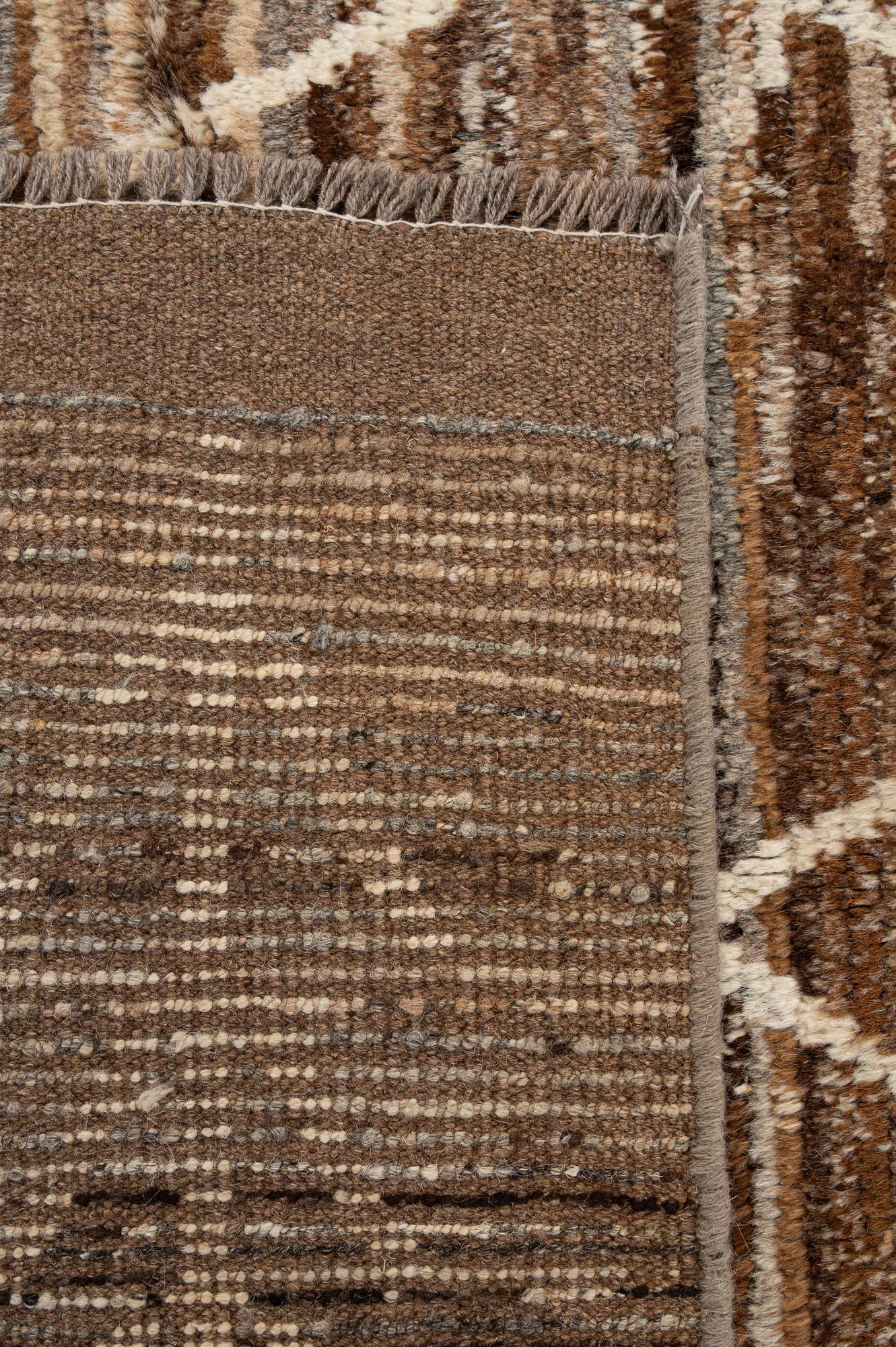 6' 5 x 9' 9 Hand Knotted Moroccan Wool Rug