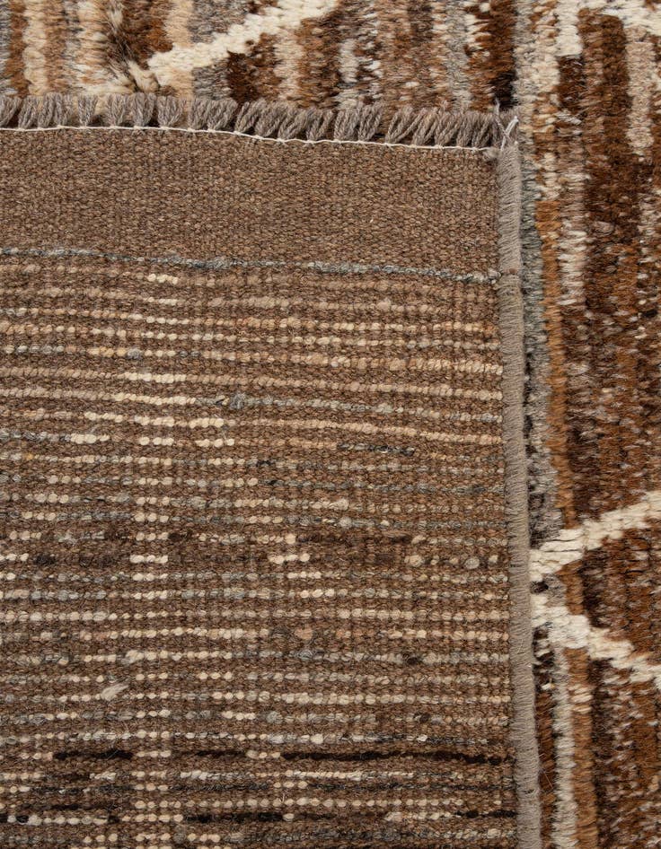 Detail image of 6' 5 x 9' 9  Hand Knotted Moroccan Wool Rug