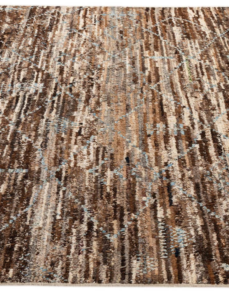 Detail image of 6' 9 x 8' 11  Hand Knotted Moroccan Wool Rug