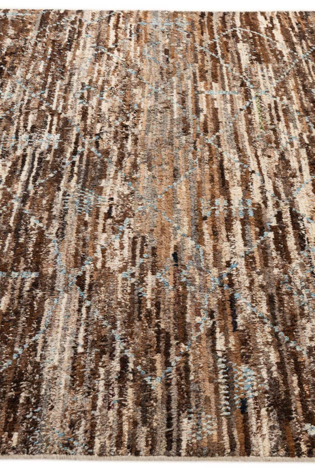 Detail image of 6' 9 x 8' 11 Hand Knotted Moroccan Wool Rug