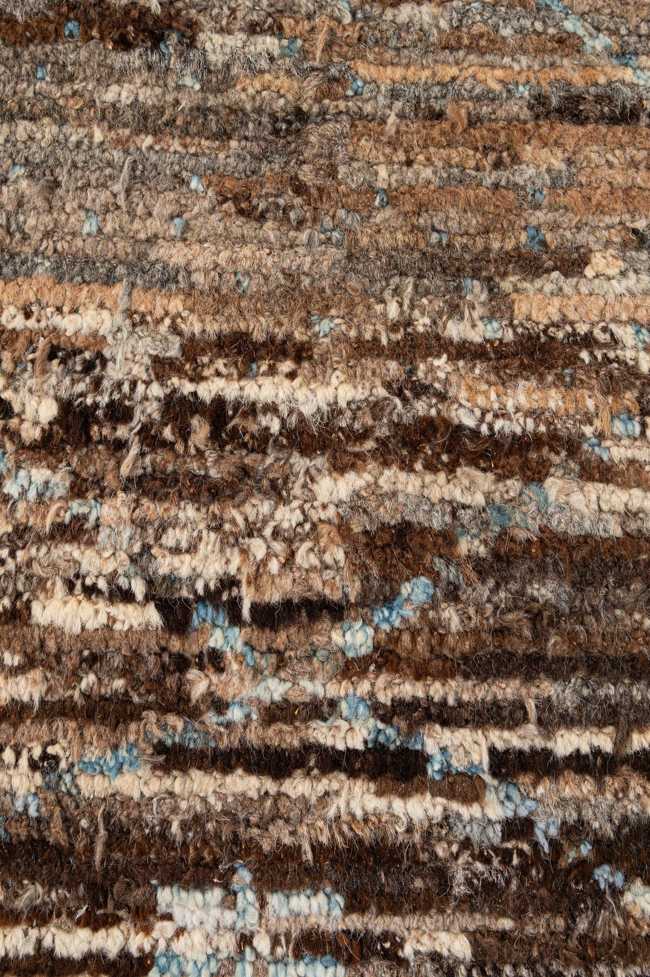 6' 9 x 8' 11 Hand Knotted Moroccan Wool Rug