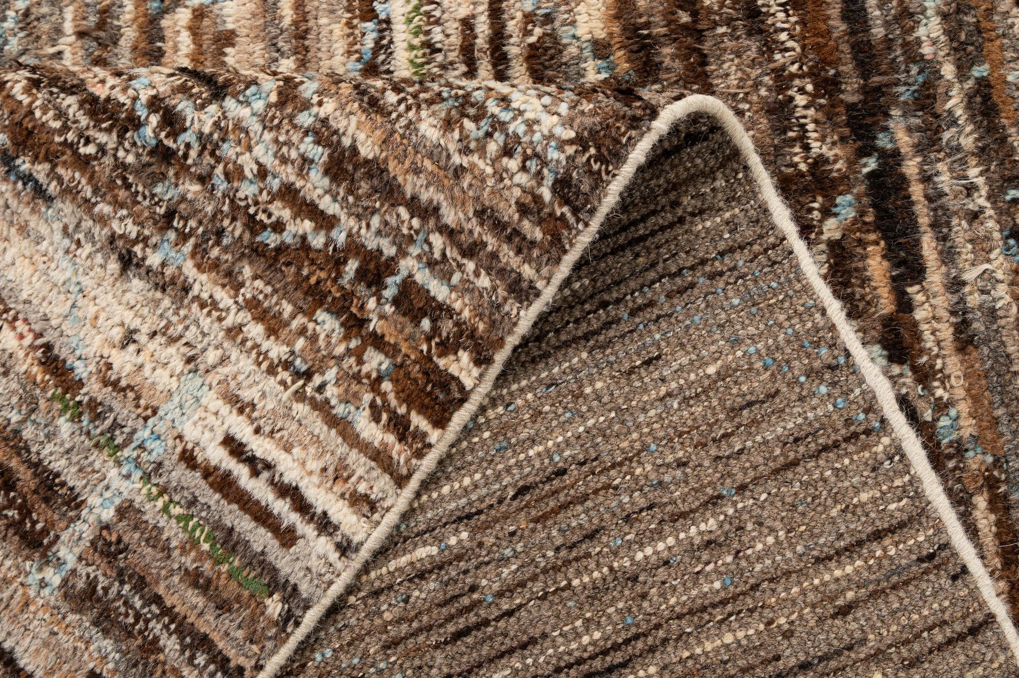 6' 9 x 8' 11 Hand Knotted Moroccan Wool Rug