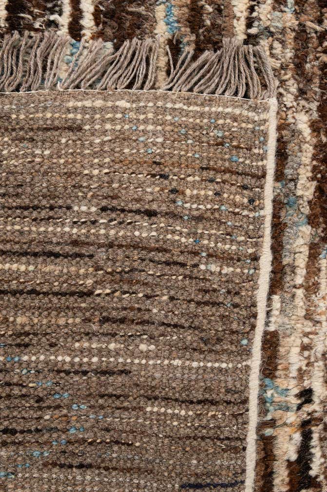 6' 9 x 8' 11 Hand Knotted Moroccan Wool Rug