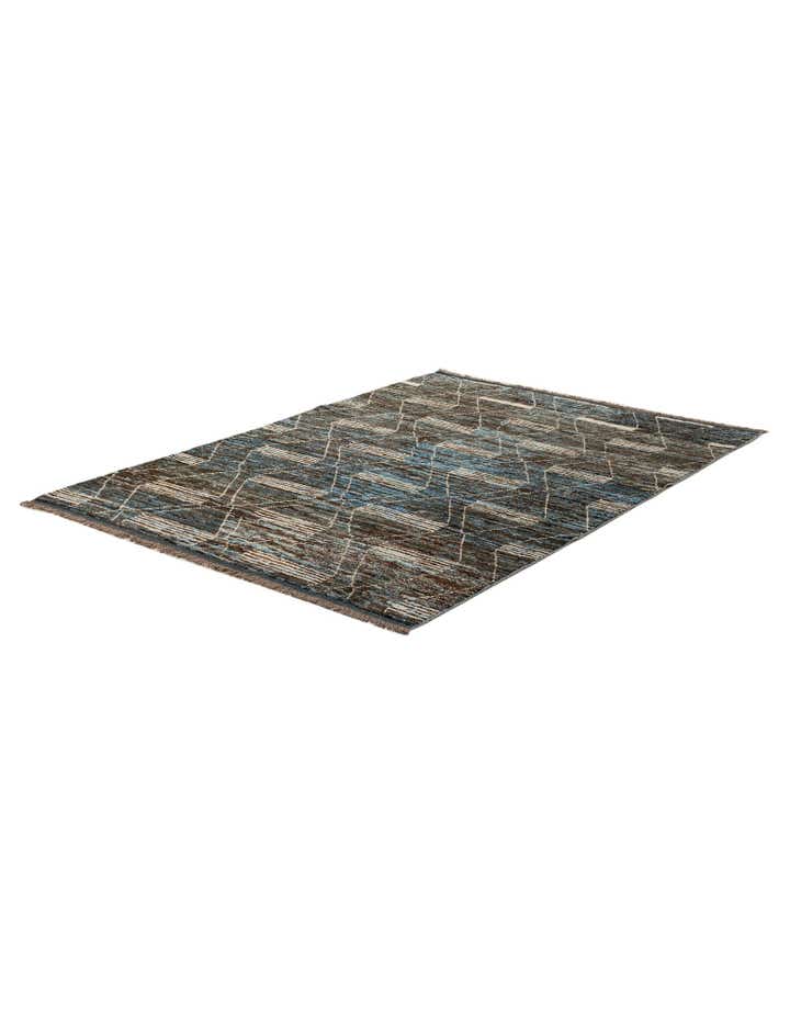 6' 7 x 9' 4 Hand Knotted Moroccan Wool Rug