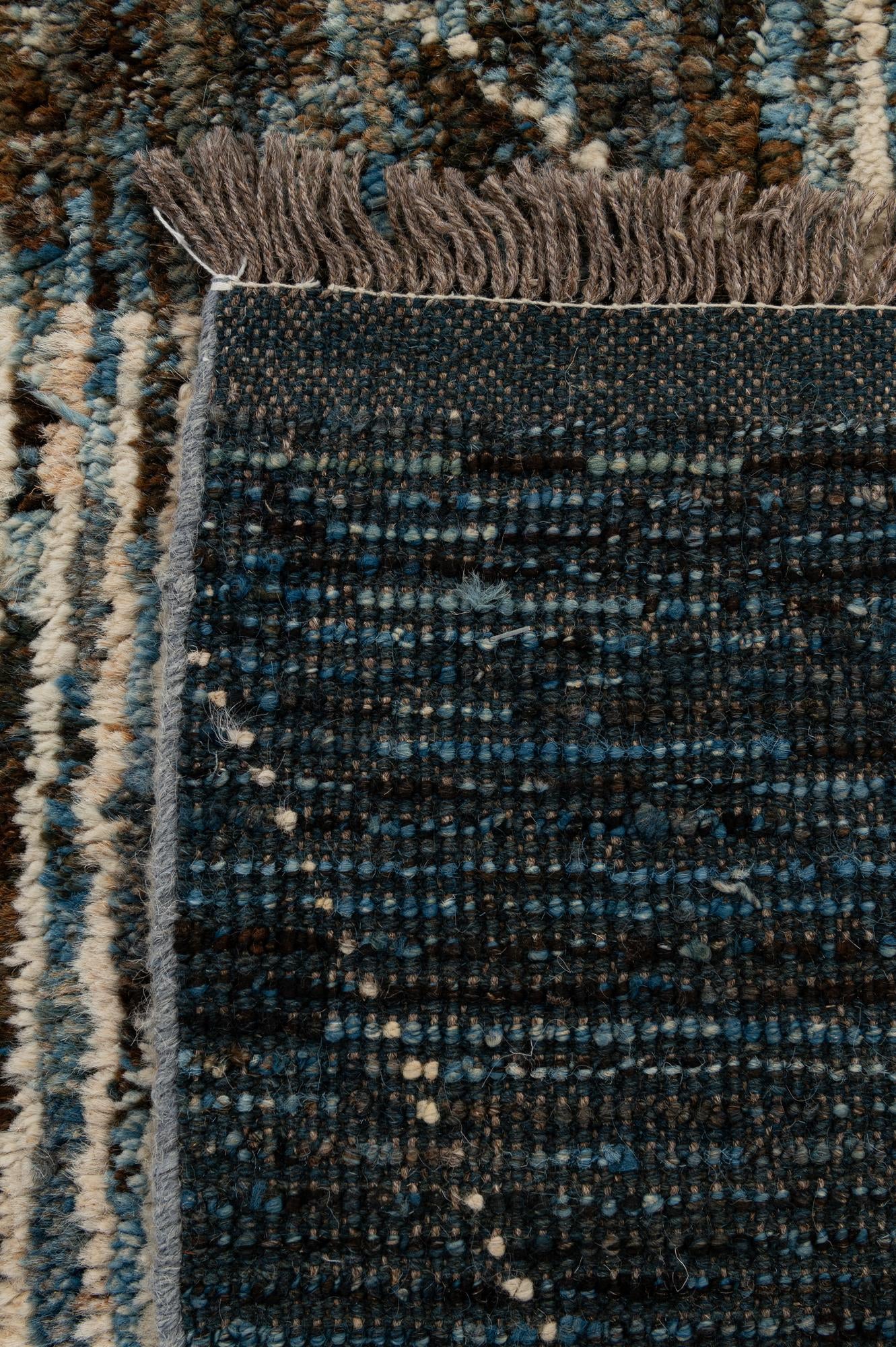 6' 7 x 9' 4 Hand Knotted Moroccan Wool Rug