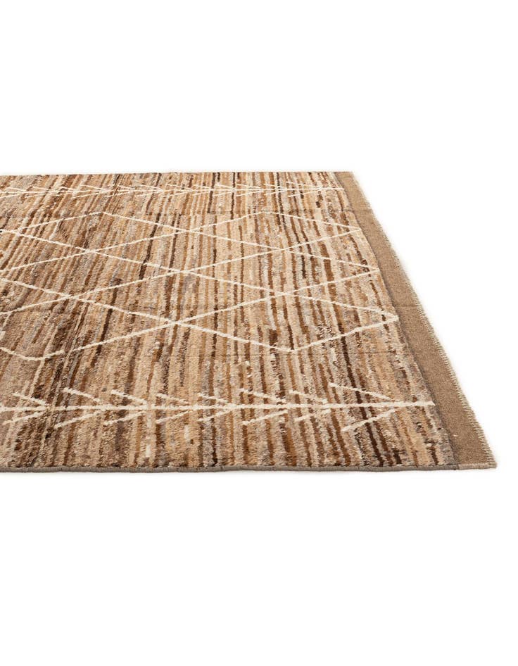 Detail image of 6' 7 x 9' 4  Hand Knotted Moroccan Wool Rug