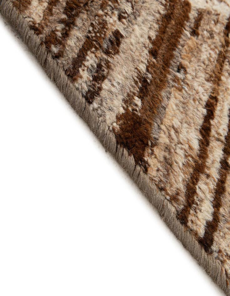 Detail image of 6' 7 x 9' 4  Hand Knotted Moroccan Wool Rug