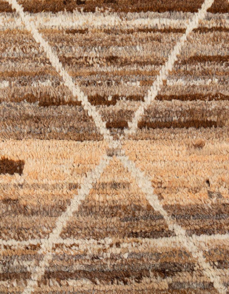 Detail image of 6' 7 x 9' 4  Hand Knotted Moroccan Wool Rug
