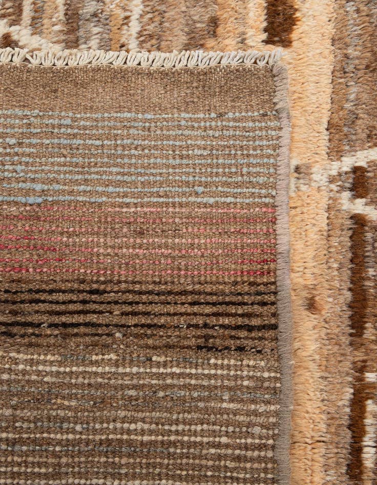 Detail image of 6' 7 x 9' 4  Hand Knotted Moroccan Wool Rug