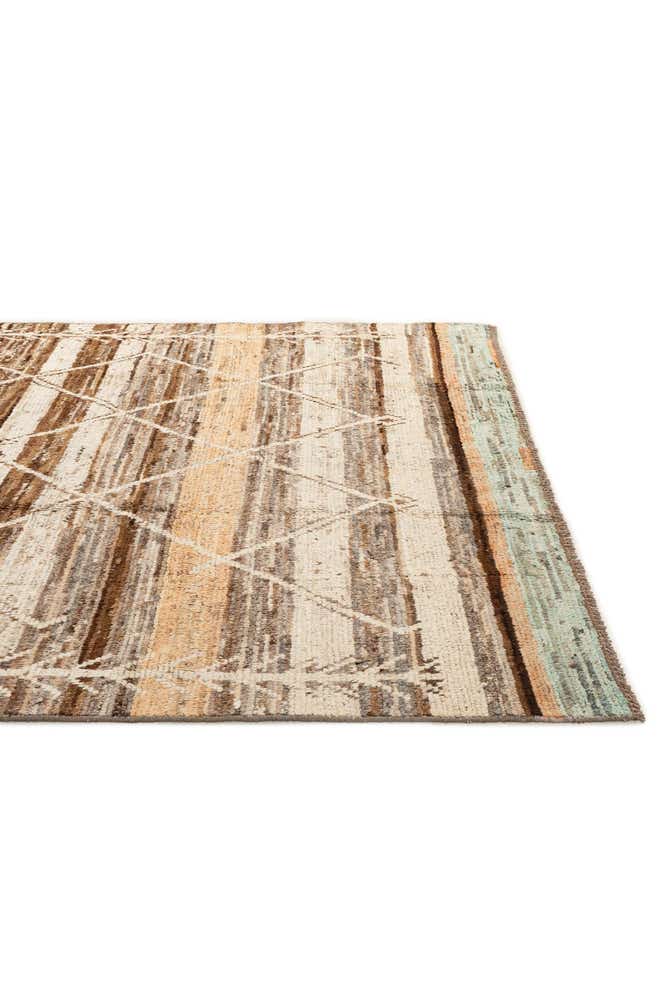 6' 9 x 9' 9 Hand Knotted Moroccan Wool Rug