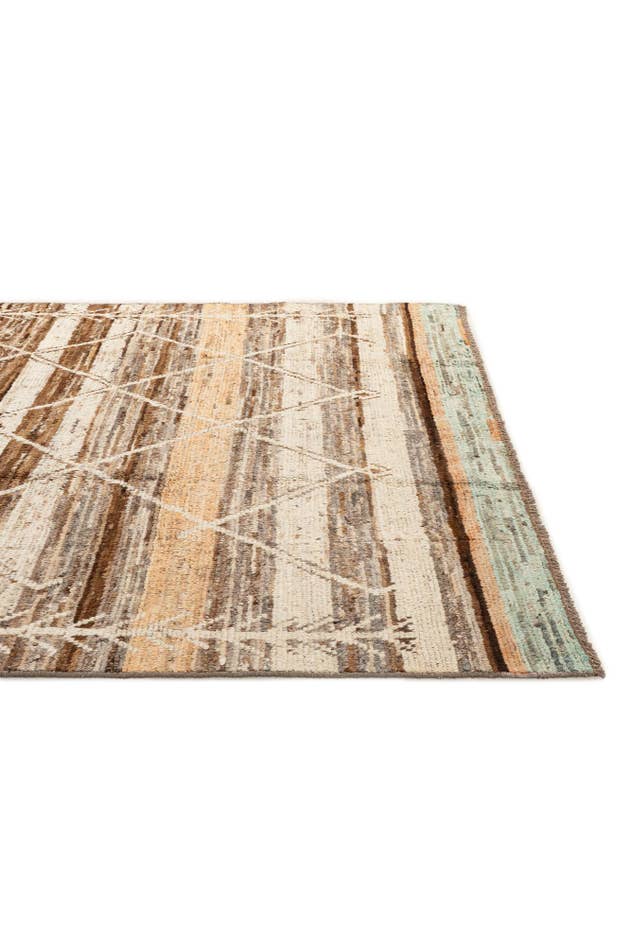Detail image of 6' 9 x 9' 9 Hand Knotted Moroccan Wool Rug