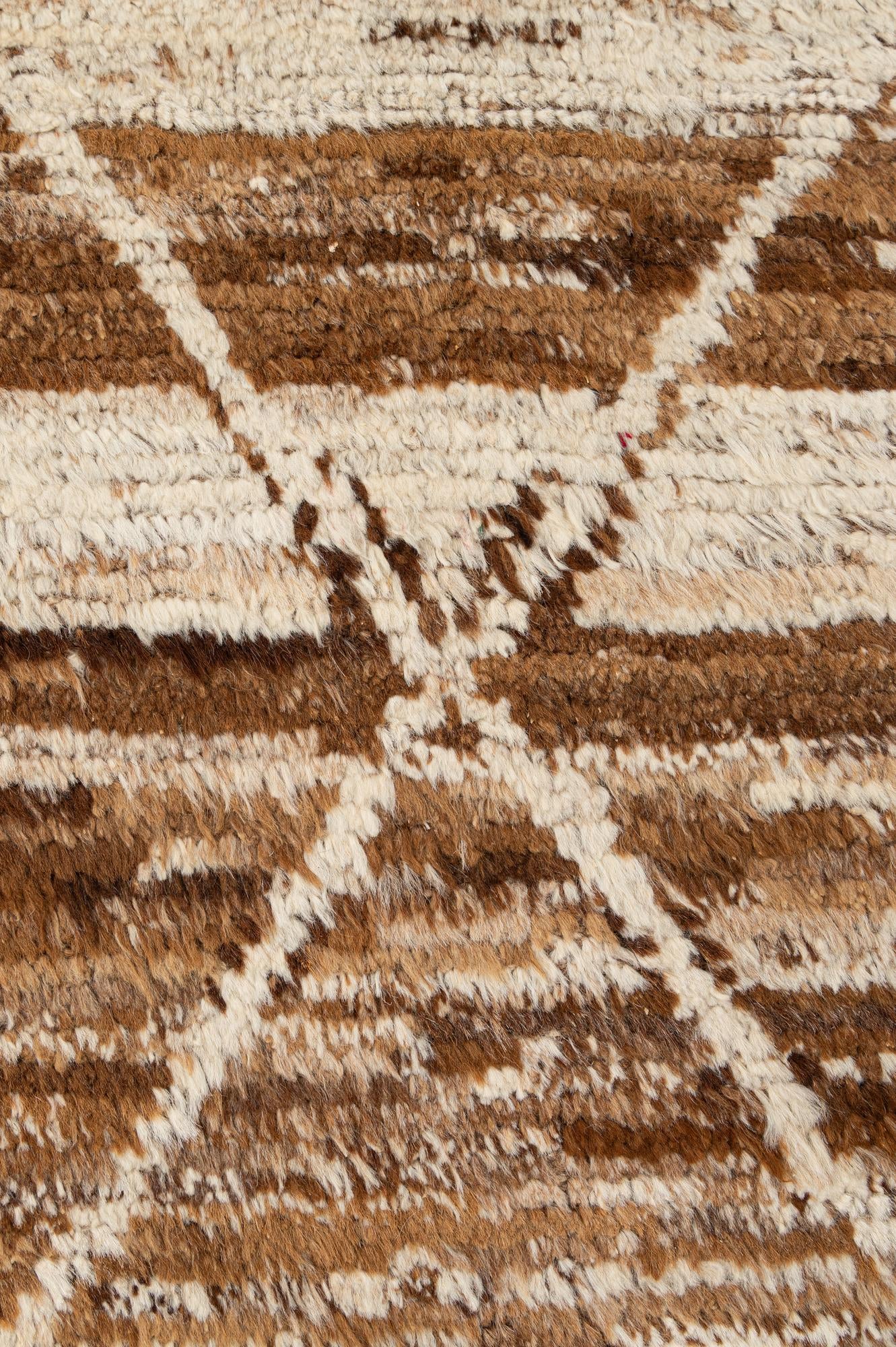 6' 9 x 9' 9 Hand Knotted Moroccan Wool Rug
