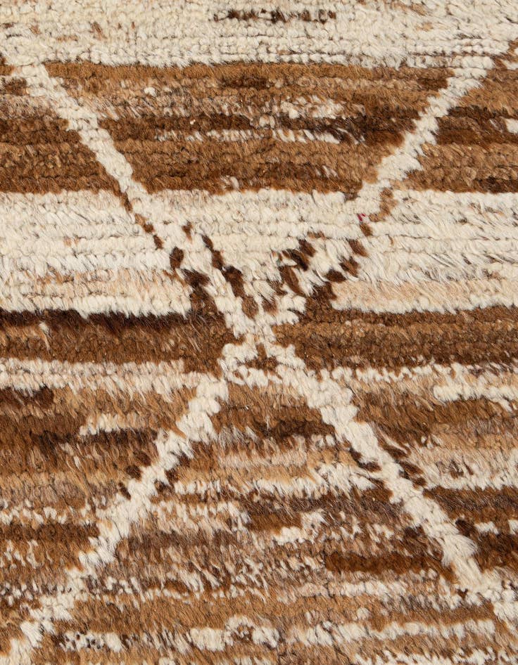 Detail image of 6' 9 x 9' 9  Hand Knotted Moroccan Wool Rug