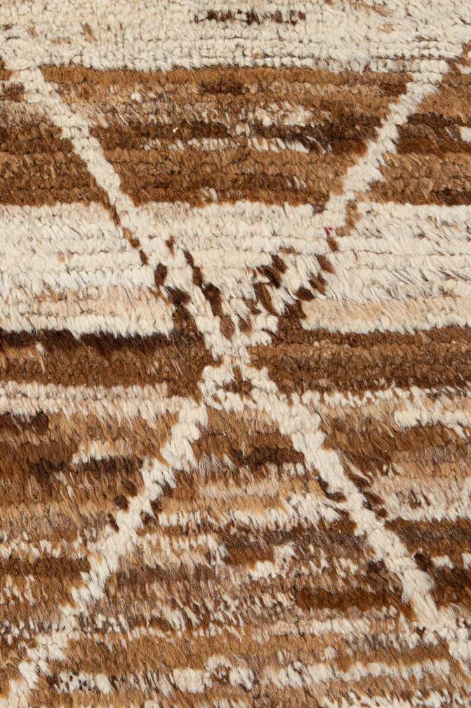 6' 9 x 9' 9 Hand Knotted Moroccan Wool Rug