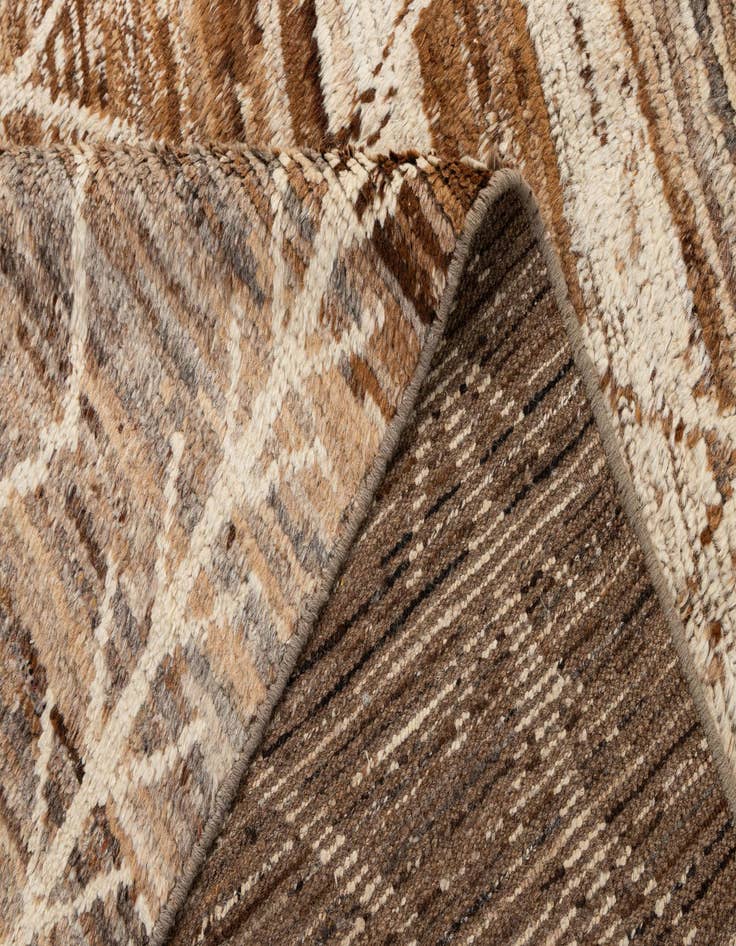 Detail image of 6' 9 x 9' 9  Hand Knotted Moroccan Wool Rug