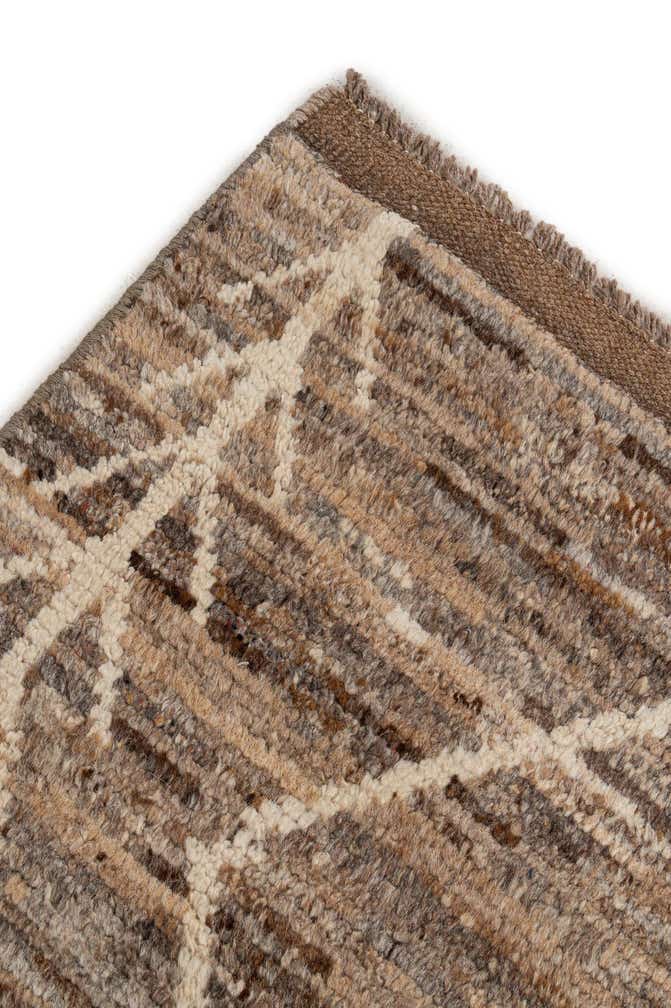 6' 9 x 9' 9 Hand Knotted Moroccan Wool Rug