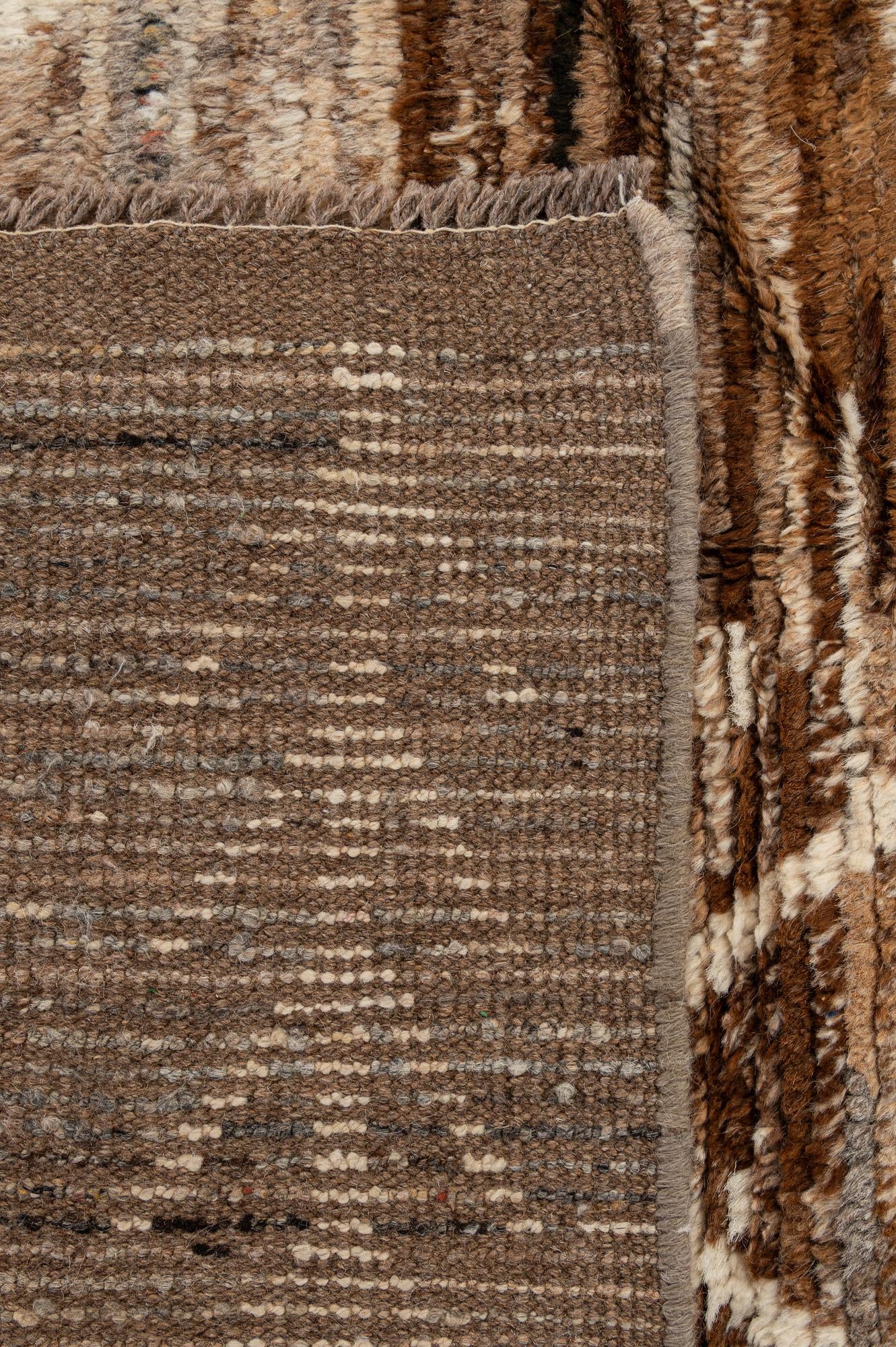6' 9 x 9' 9 Hand Knotted Moroccan Wool Rug