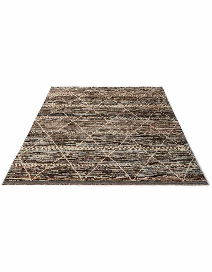 6' 8 x 9' 11 Hand Knotted Moroccan Wool Rug