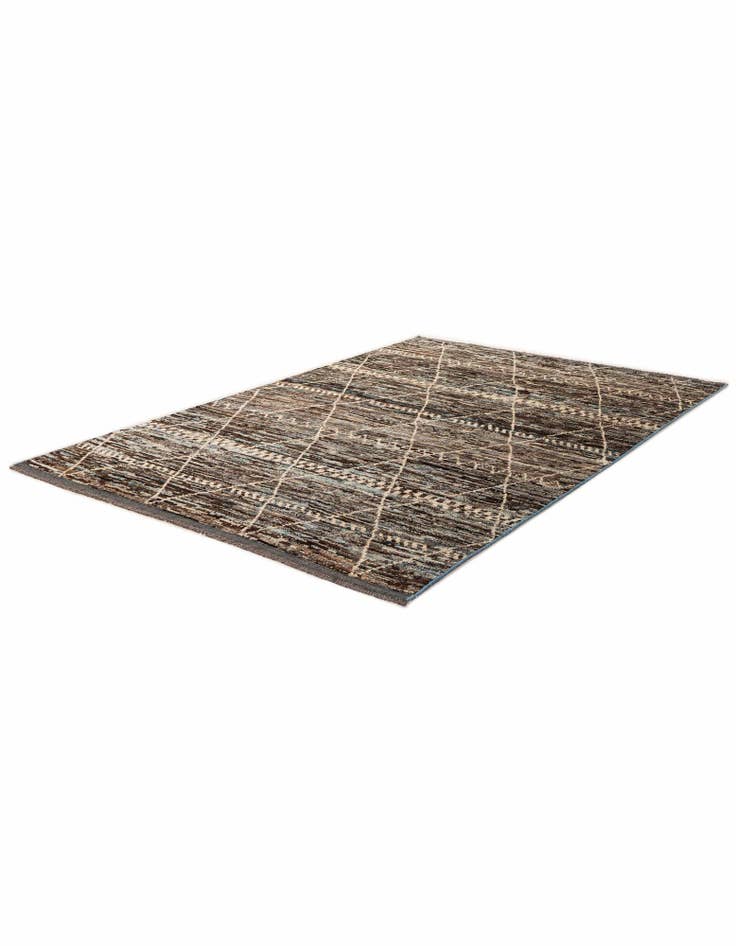 Detail image of 6' 8 x 9' 11  Hand Knotted Moroccan Wool Rug