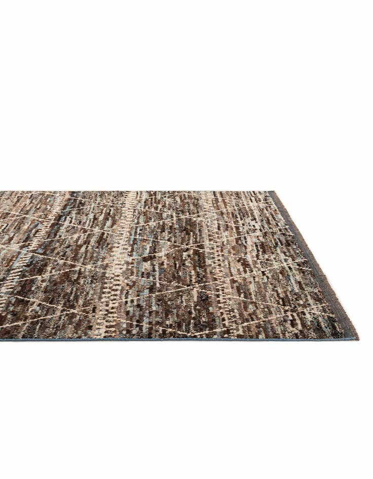 Detail image of 6' 8 x 9' 11  Hand Knotted Moroccan Wool Rug