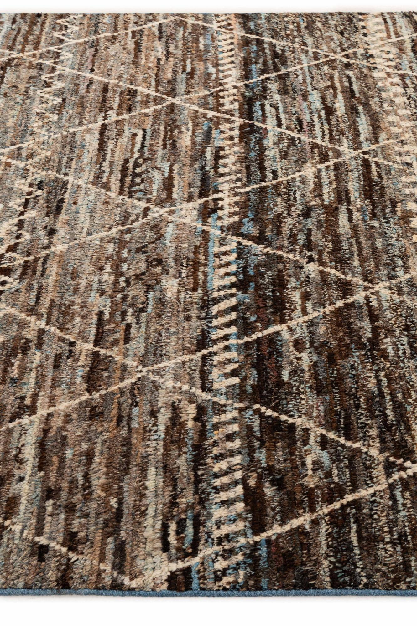 6' 8 x 9' 11 Hand Knotted Moroccan Wool Rug