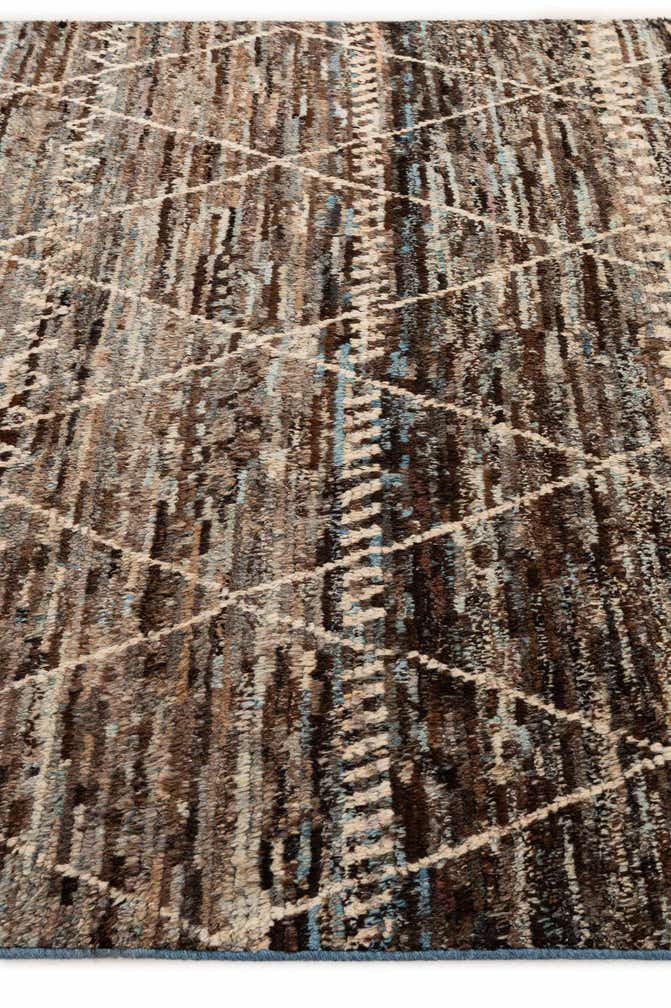 6' 8 x 9' 11 Hand Knotted Moroccan Wool Rug