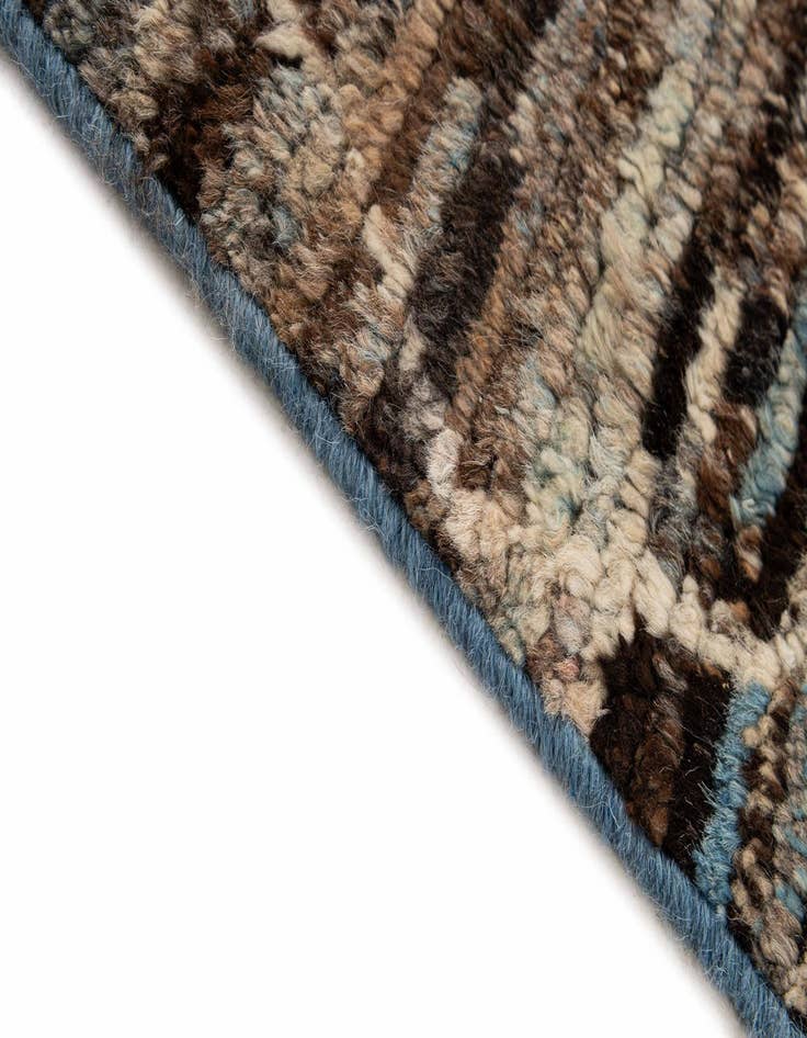 Detail image of 6' 8 x 9' 11  Hand Knotted Moroccan Wool Rug