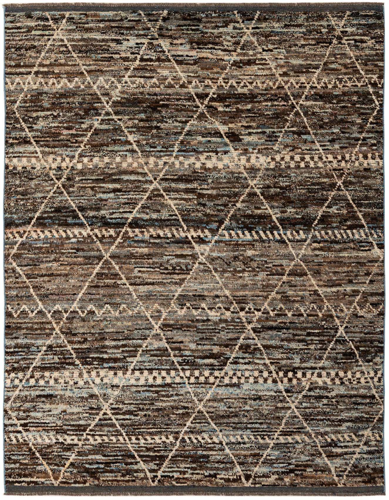 Primary image 6' 8 x 9' 11  Hand Knotted Moroccan Wool Rug