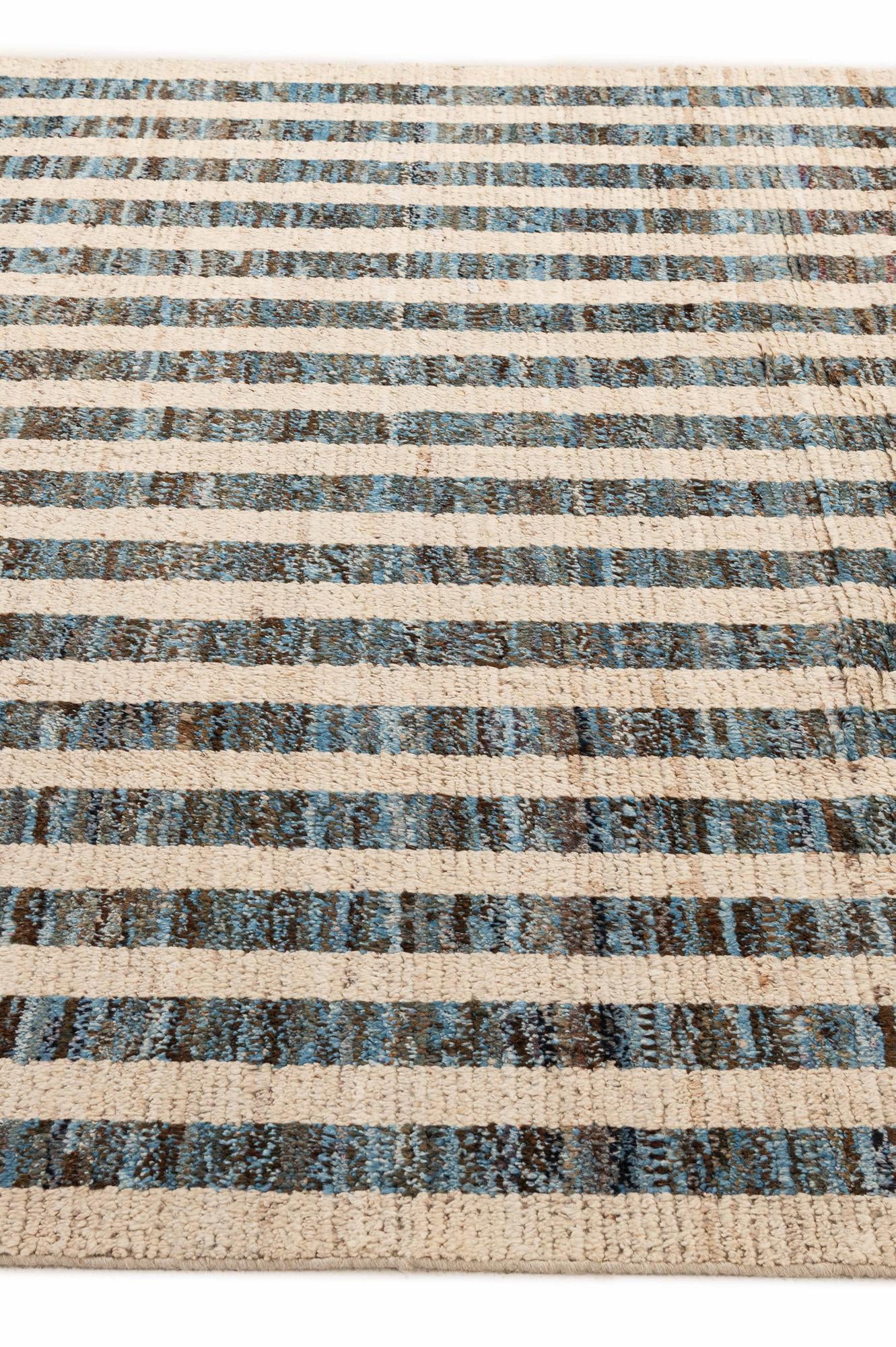 6' 10 x 9' 10 Hand Knotted Moroccan Wool Rug