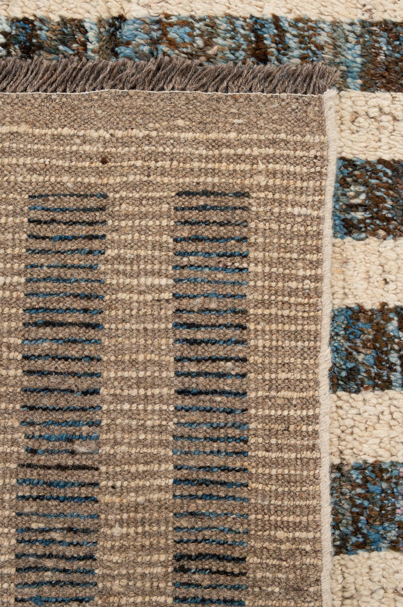6' 10 x 9' 10 Hand Knotted Moroccan Wool Rug