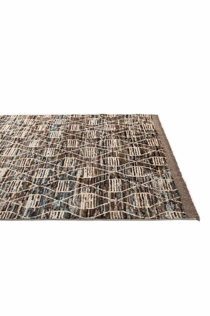 6' 9 x 9' 11 Hand Knotted Moroccan Wool Rug