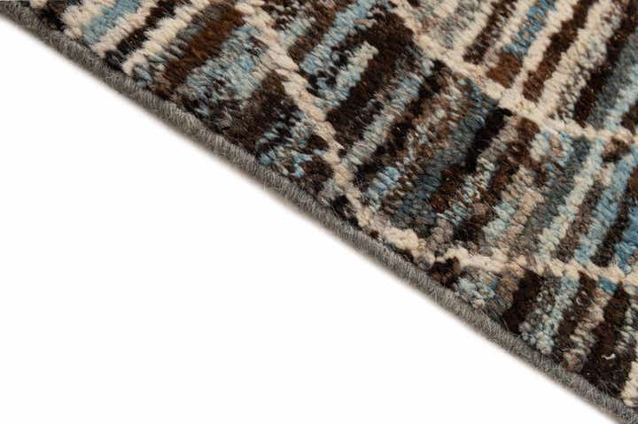 6' 9 x 9' 11 Hand Knotted Moroccan Wool Rug