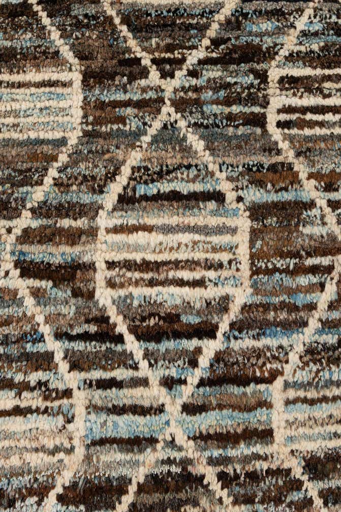 6' 9 x 9' 11 Hand Knotted Moroccan Wool Rug