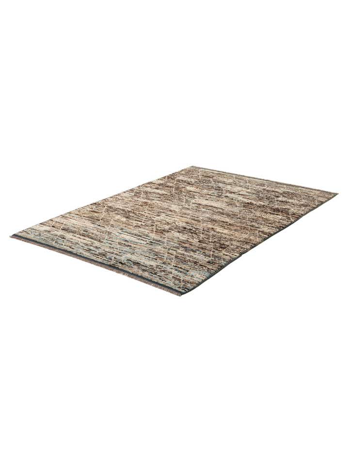 6' 6 x 9' 6 Hand Knotted Moroccan Wool Rug