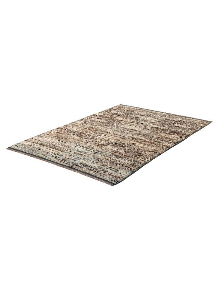 Detail image of 6' 6 x 9' 6 Hand Knotted Moroccan Wool Rug